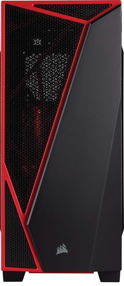Corsair CC-9011107-WW Carbide Series™ SPEC-04 Mid-Tower Gaming Case — Black/Red  with 1 yr warranty