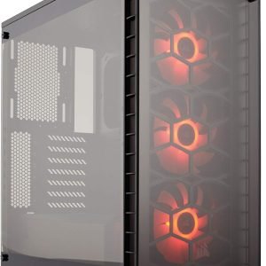 corsair  CC-9011101-WW 460X Crystal Series™ 460X RGB Compact ATX Mid-Tower Case with 1 yr warranty