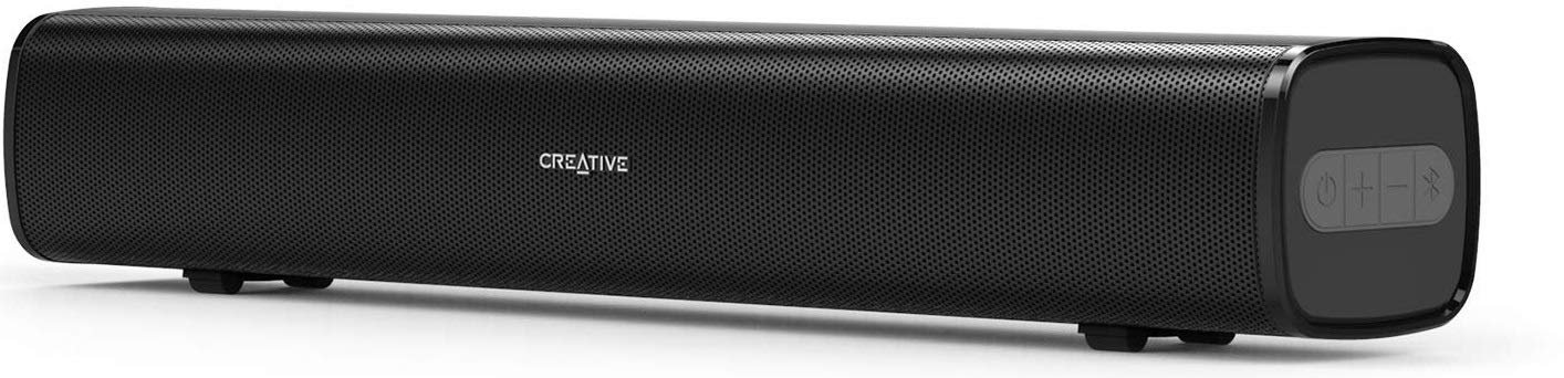 Creative Stage Air Compact Under-monitor Soundbar for Computer, with Bluetooth, AUX-in, and USB MP3