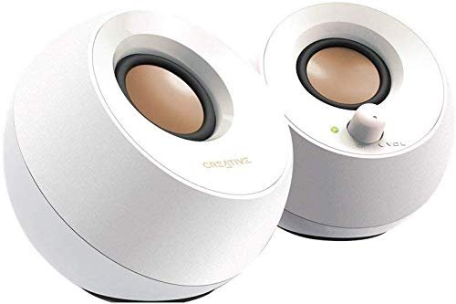 Creative Pebble (Modern 2.0 USB Desktop Speakers/Colour Option : Black, White) with 1yr warranty