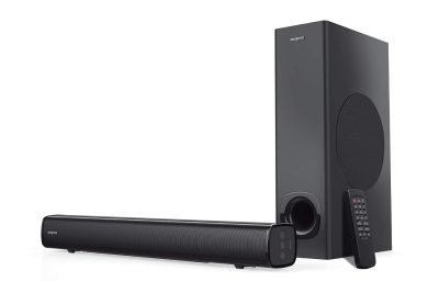 Creative Stage 2.1 High Performance Under-monitor Soundbar with Subwoofer for TV, Computers, and Ultrawide Monitors (Bluetooth, 160 Watt Peak)