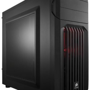 Corsair CC-9011056-WW SPEC-01 Carbide Series™ SPEC-01 Red LED Mid-Tower Gaming Case with 1 yr warranty