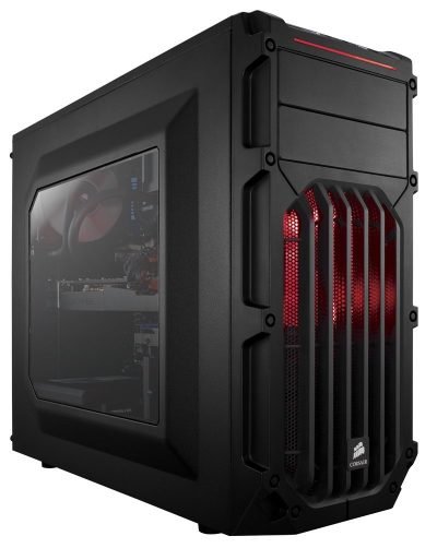 Corsair CC-9011052-WW SPEC-03 Carbide Series™ SPEC-03 Red LED Mid-Tower Gaming Case with 1 yr warranty