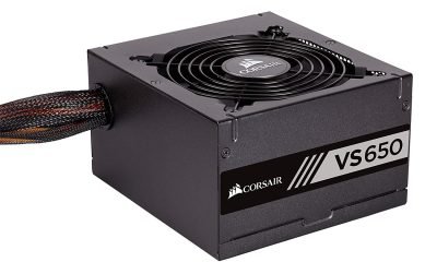 corsair CP-9020172-UK VS650 650 Watt 80 PLUS® White Certified PSU with  1 yr warranty