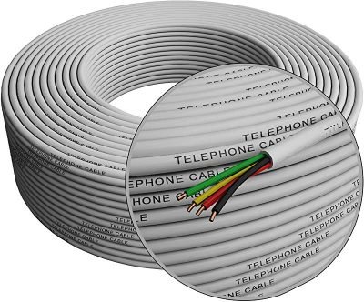 The xLab XUC-3050 CAT3 Telephone Cable is durable and ensures clear voice communication. Easy to install with RJ11 connectors, it's perfect for phones, fax machines, and modems.