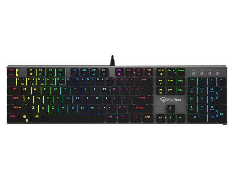Meetion Ultra-thin Mechanical Keyboard Mk80 With 1yr Warranty