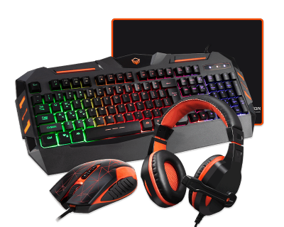 Meetion Backlit Gaming Combo Kit 4 In 1 Gaming Keyboard Mouse& Headset