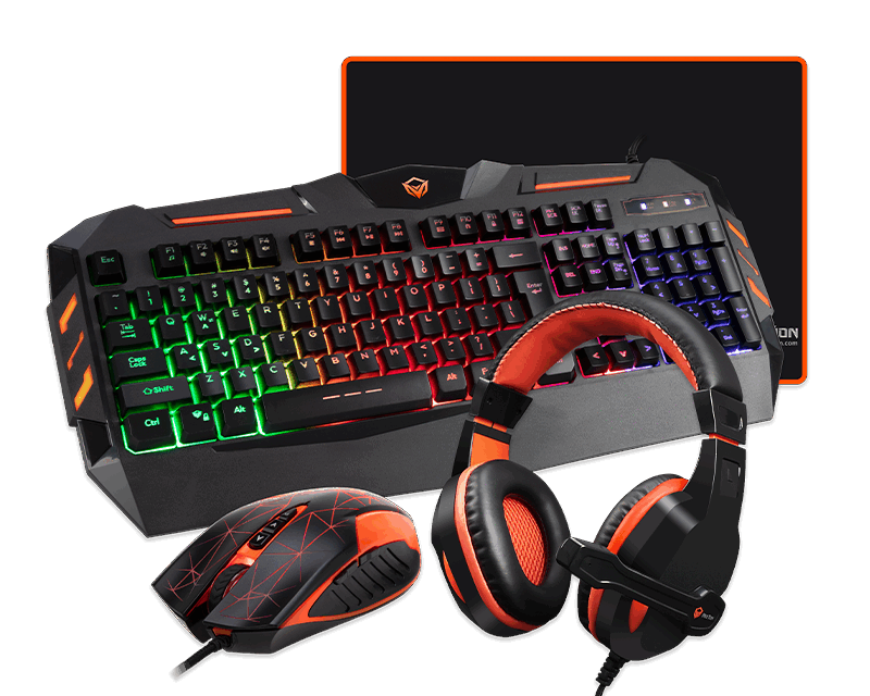 Meetion Backlit Gaming Combo Kit 4 In 1 Gaming Keyboard Mouse& Headset