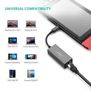 Ugreen Usb-c 3.1 Gen1 Male To Gigabit Ethernet Type C To Lan 50307