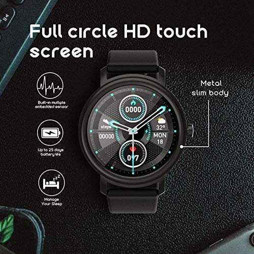 Mibro Air Round Smart Watch 25days Standby Battery Life -1yr Wrnty.