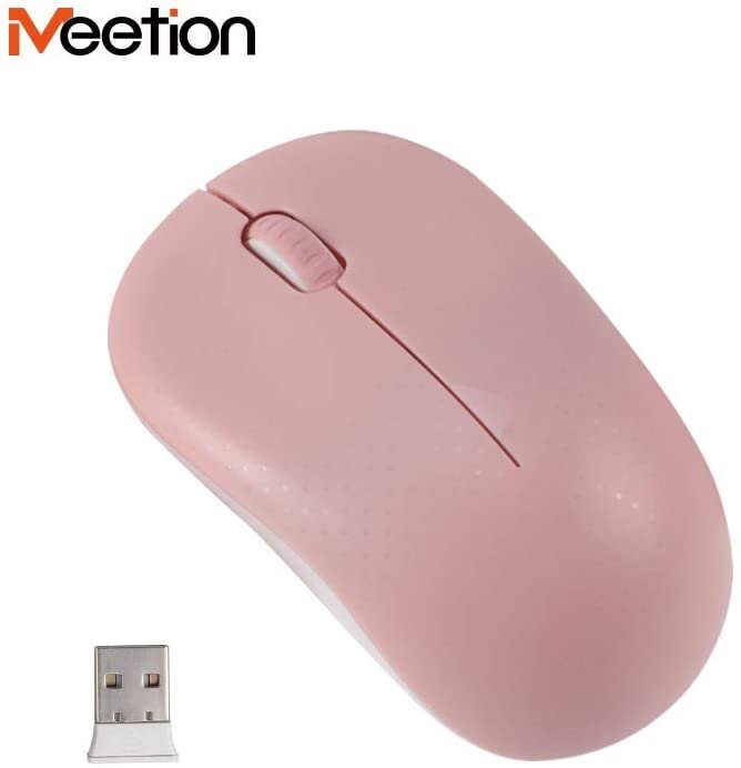 Meetion R545 Wireless Mouse In pink Color With 1yr Warranty