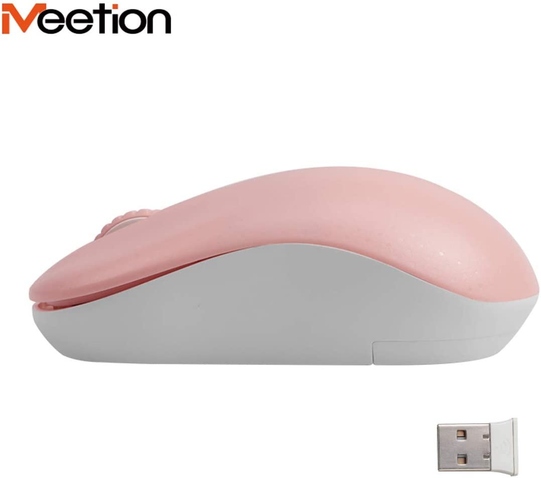Meetion R545 Wireless Mouse In pink Color With 1yr Warranty