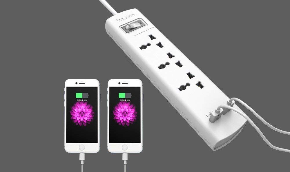 Huntkey Szm-307 3 Socket+ 2usb Port/ Power/extension Cords/multiplug