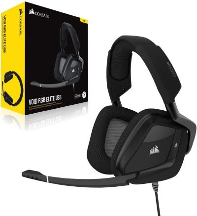 Corsair Void Rgb Carbon Void Elite Usb Premium Gaming Headset 7.1