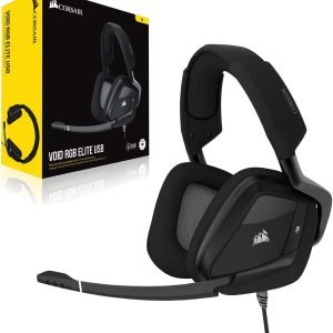 Corsair Void Rgb Elite Usb Premium Gaming Headset, 7.1 Surround Sound
