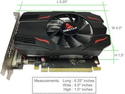 Biostar Radeon Rx550 4gb Gaming Graphics Card