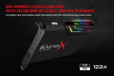 Creative Sound Blasterx Ae-5 Plus Sabre32-class Gaming Sound Card
