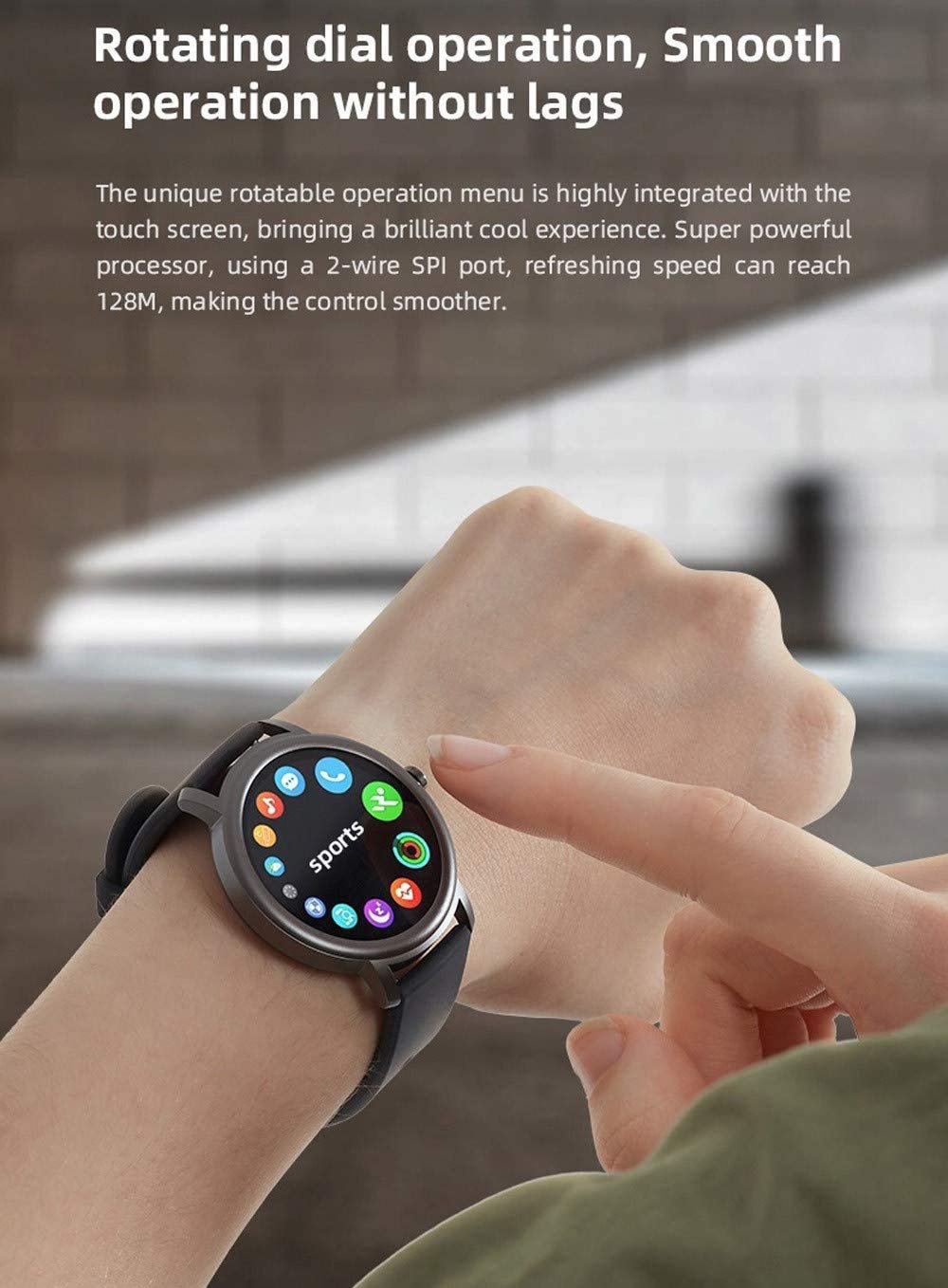 Mibro Air Round Smart Watch 25days Standby Battery Life -1yr Wrnty.