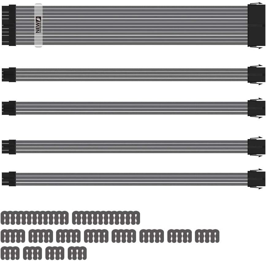 1stplayer Mod Sleeve Extension Power Supply Cable Kit With Combs