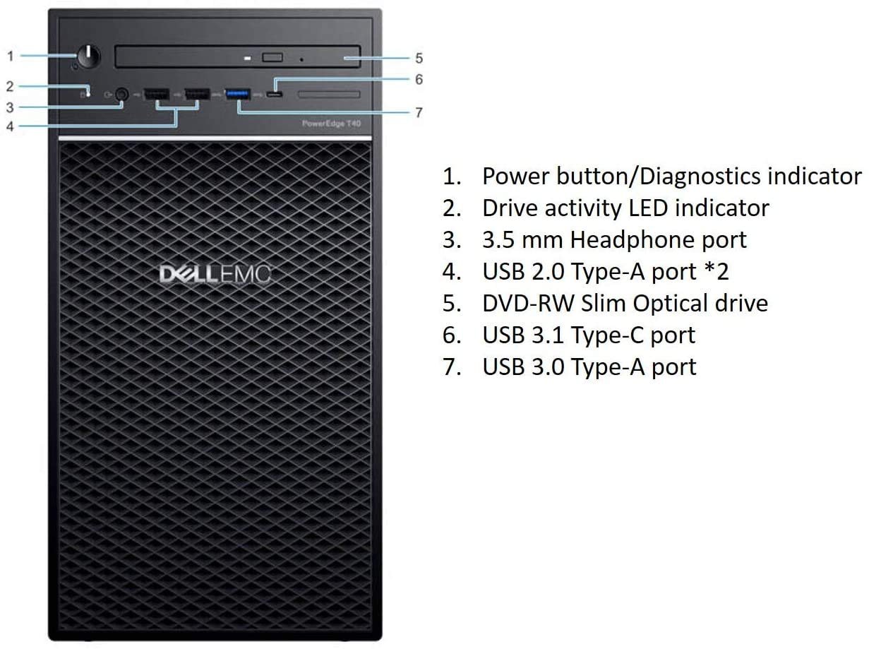 Dell Power Edge T40 Server 1tb*1 Hdd