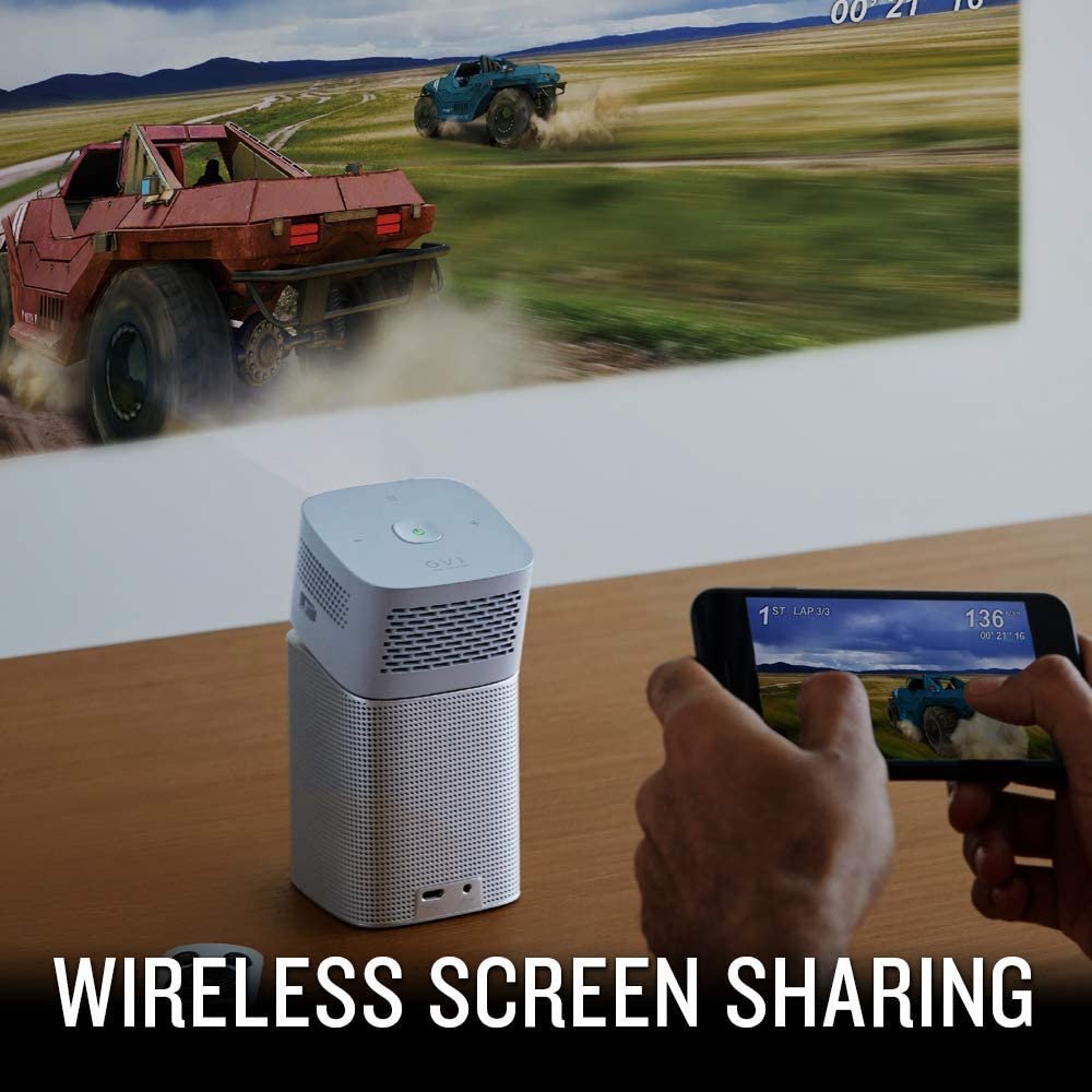 Benq Mini Portable Video Projector, Wi-fi And Bluetooth Speaker Gv1