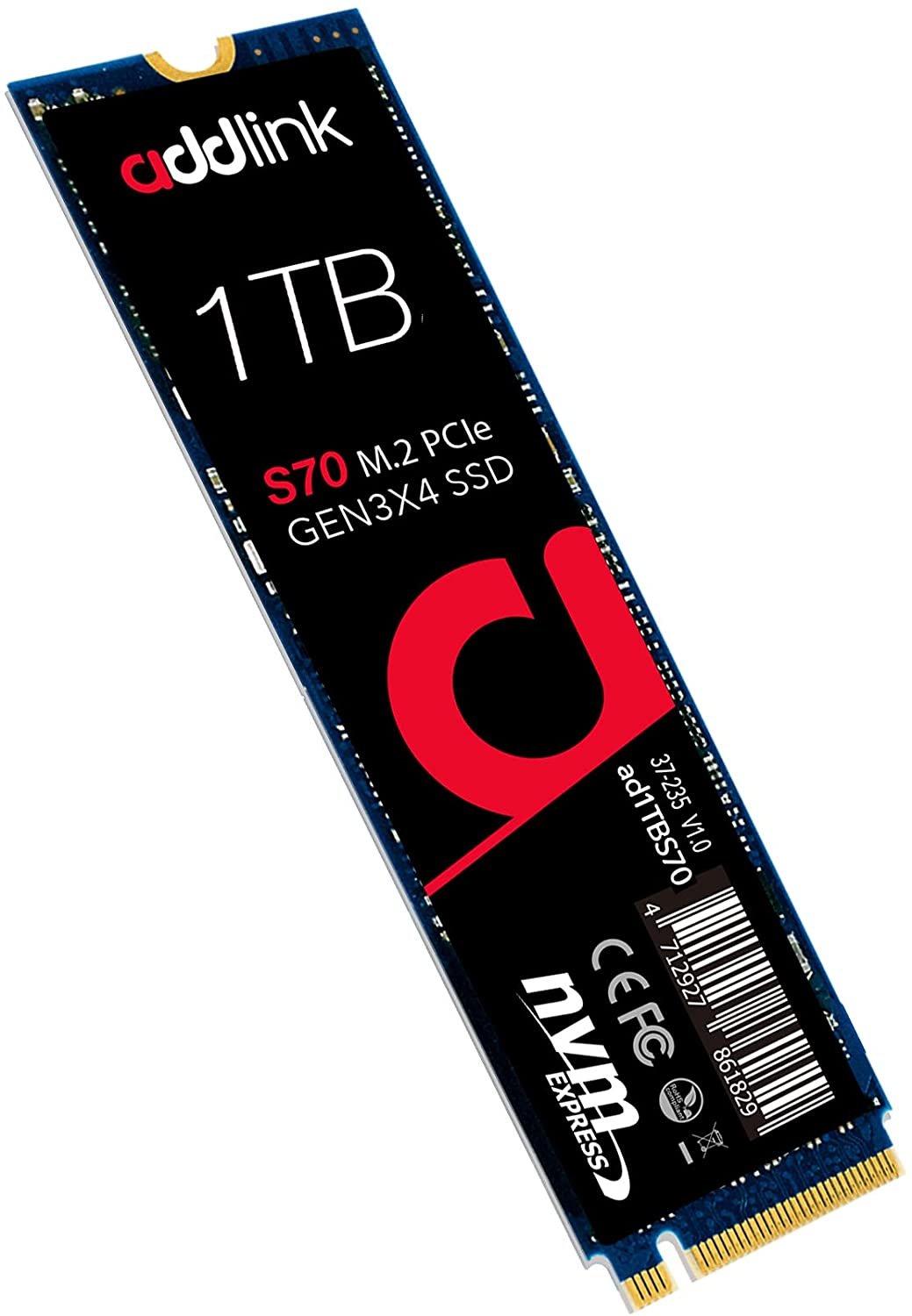 Addlink 1tb M.2 Nvme Pci Read/write3400/3000 With 1yr Warranty