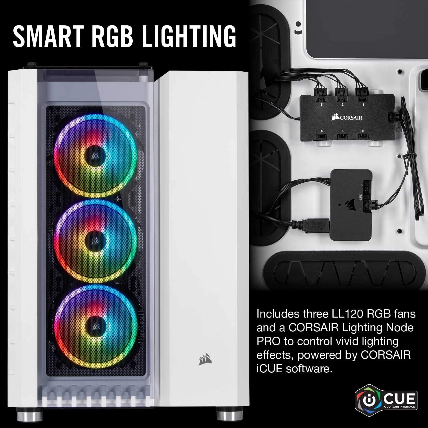 Corsair Crystal Series 680x Rgb Atx High Airflow Smart Gaming Case