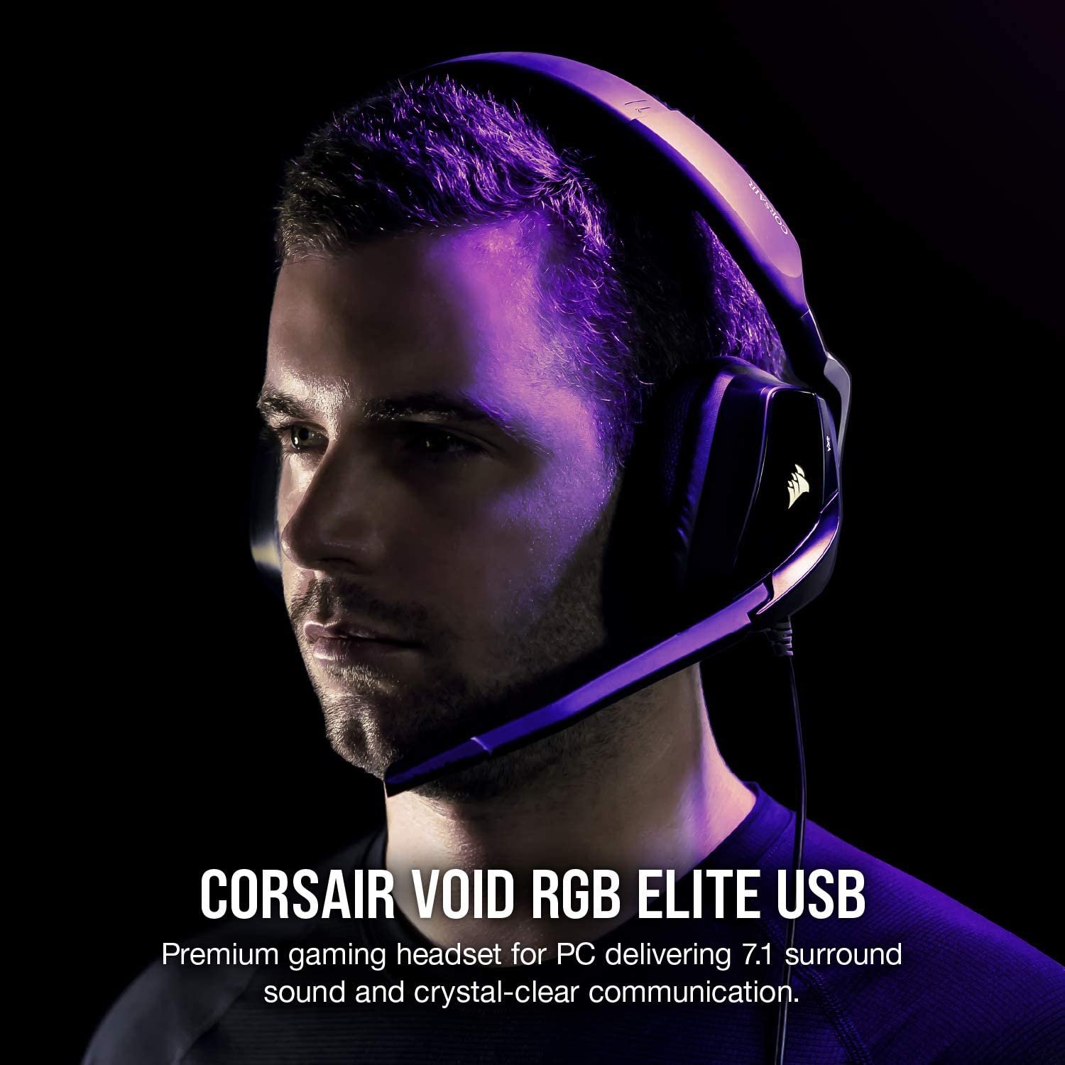 Corsair Void Rgb Elite Usb Premium Gaming Headset, 7.1 Surround Sound