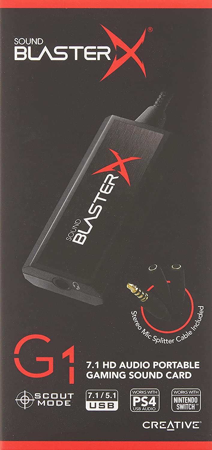 Creative Sound Blasterx G1 7.1 Portable Hd Gaming Usb Dac & Sound Card
