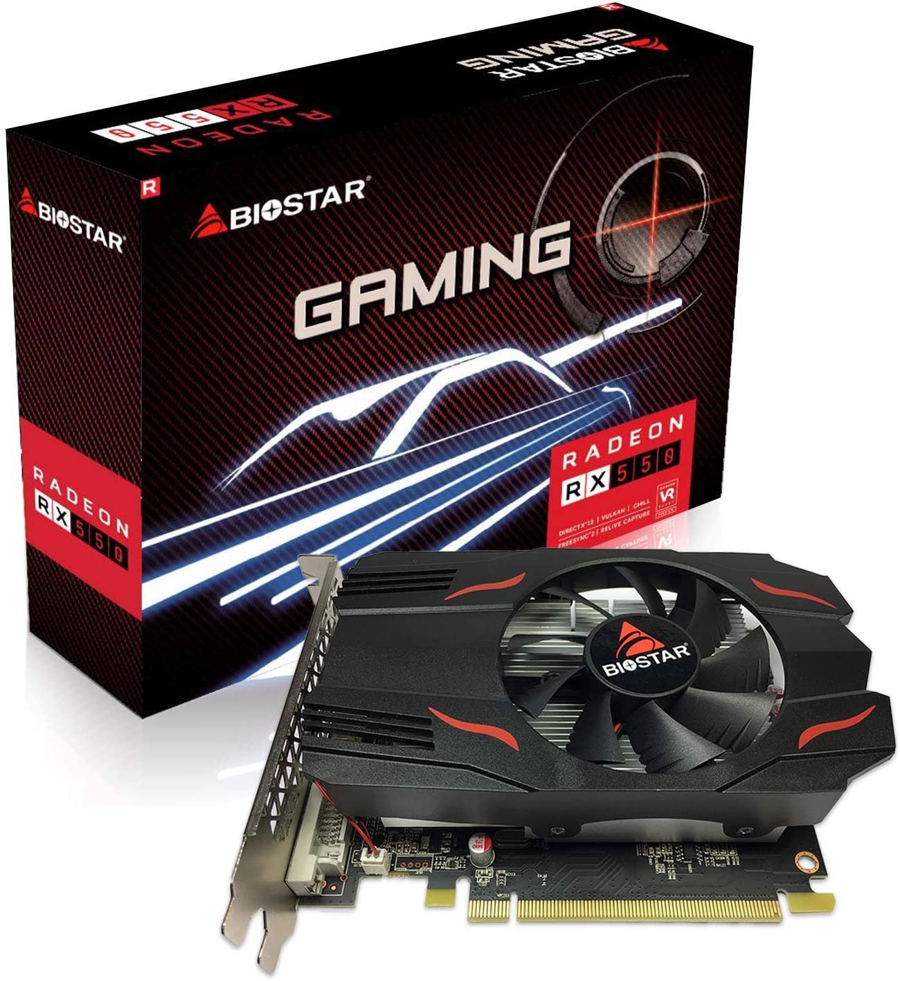 Biostar Radeon Rx550 4gb Gaming Graphics Card
