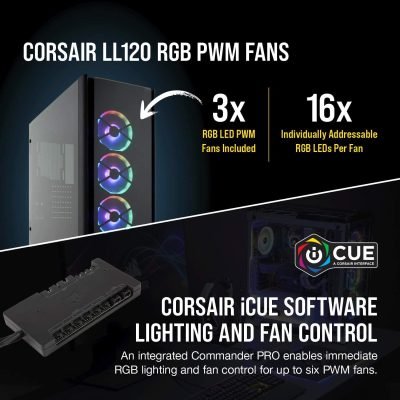 Corsair Cc-9011139-ww 500d Obsidian Series Rgb Se Premium Mid-tower