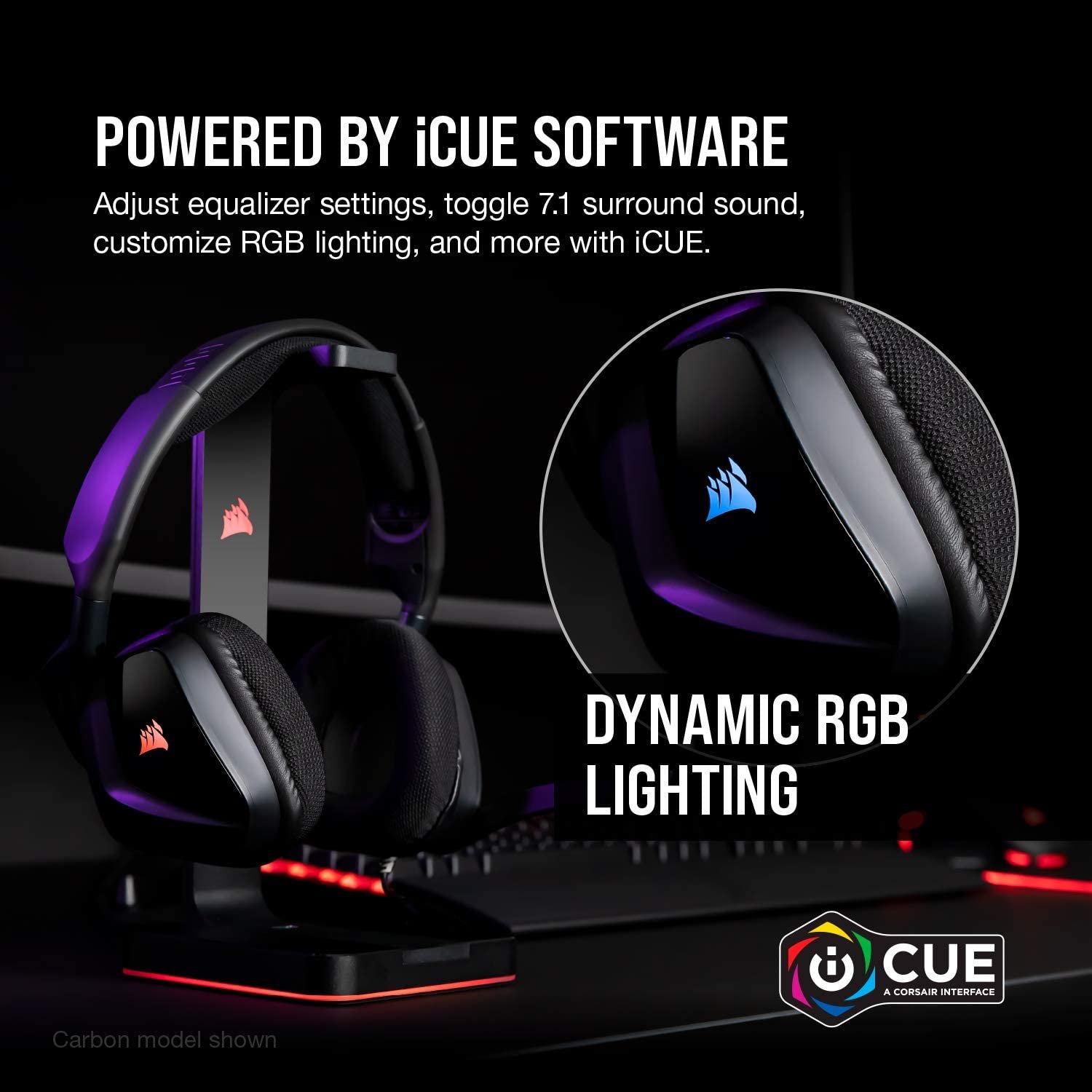 Corsair Void Rgb Carbon Void Elite Usb Premium Gaming Headset 7.1