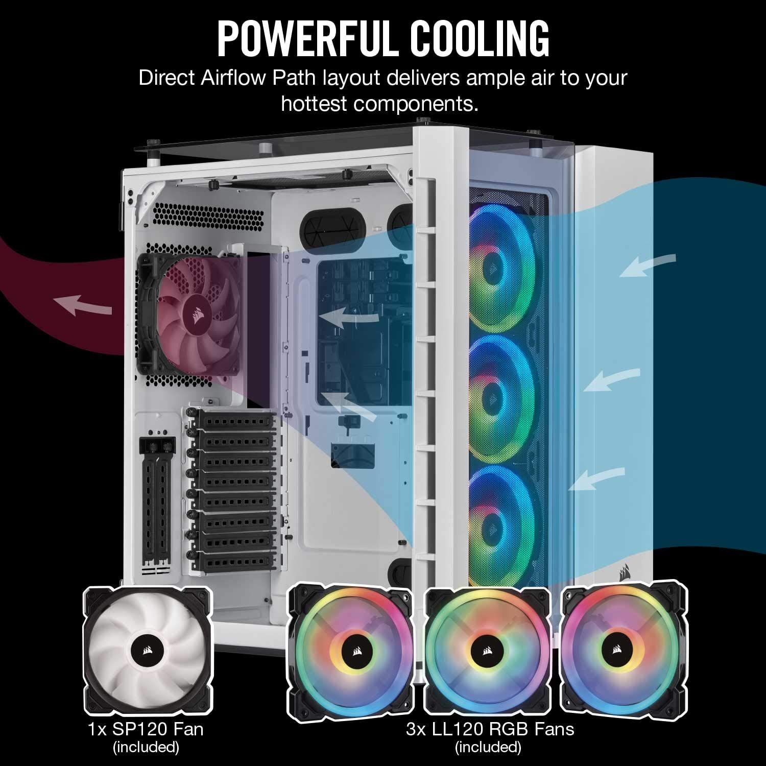 Corsair Crystal Series 680x Rgb Atx High Airflow Smart Gaming Case