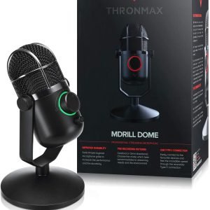 Thronmax Mdrill Dome Plus Jet Black 96khz M3 Plus Microphone/mike
