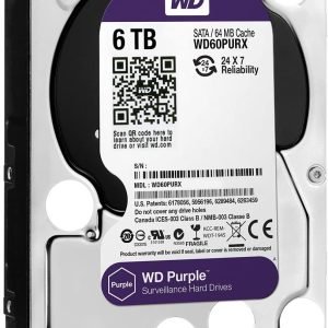 Wd Purple 6tb Cctv Hard Disk Drive - 5400 Rpm Sata 6gb/s 64mb Genuine