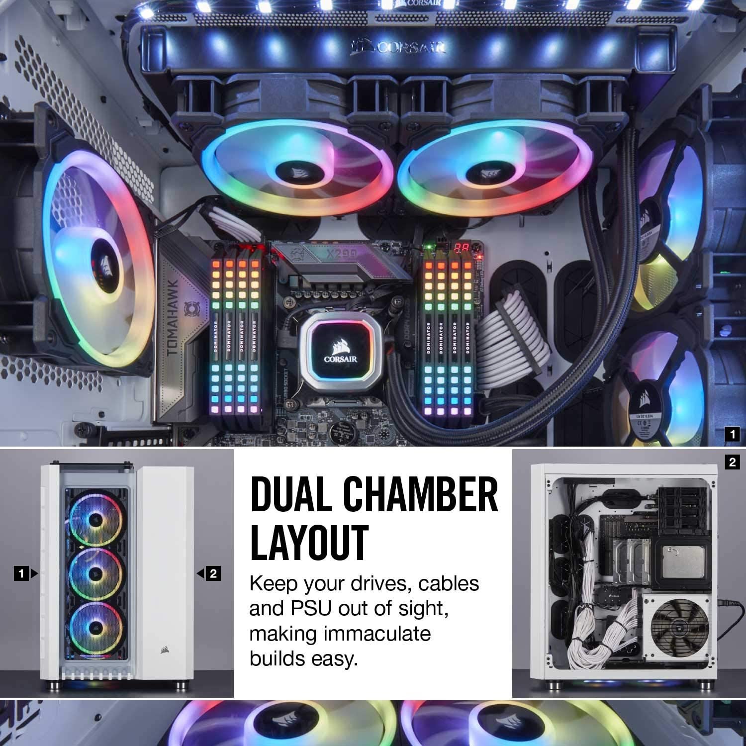 Corsair Crystal Series 680x Rgb Atx High Airflow Smart Gaming Case