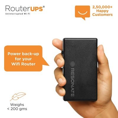 Resonate Mini Ups For Router With 9600 Mah Battery