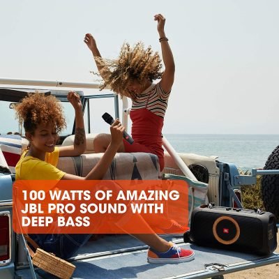 Jbl Partybox On-the-go Portable Karaoke Party Speaker, Wireless Mike