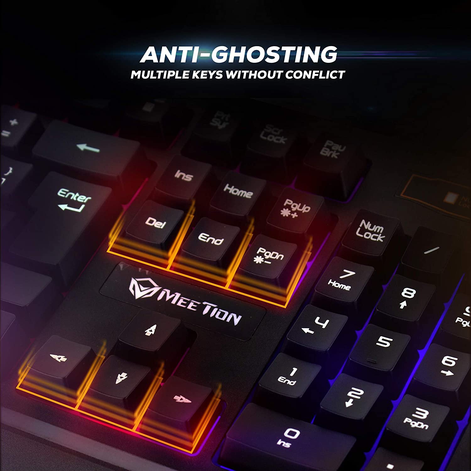 Meetion Waterproof Backlit Gaming Keyboard K9320 With 1yr Warranty