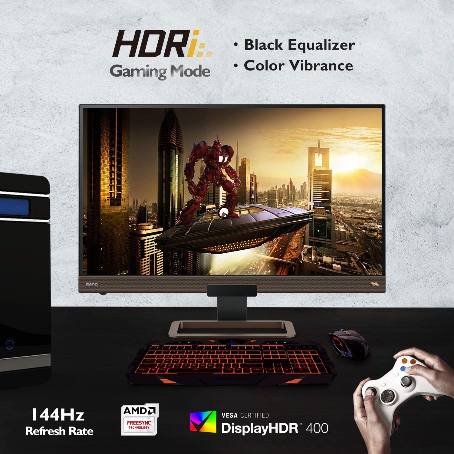 Benq Ex2780q 27"144hz, Ips 2k,hdri Qhd Freesync Usb C /type C Monitor
