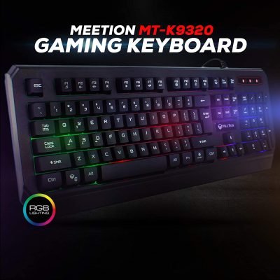 Meetion Waterproof Backlit Gaming Keyboard K9320 With 1yr Warranty