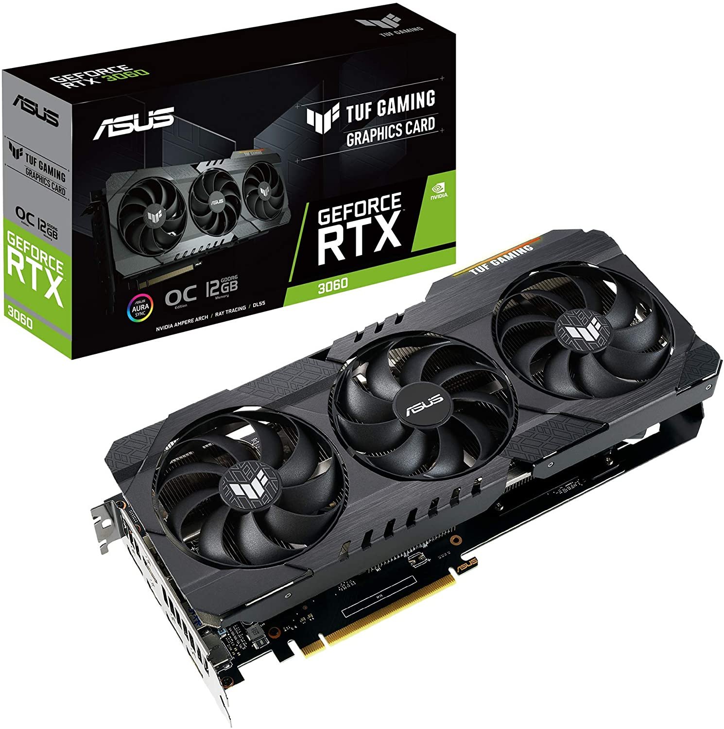 Asus TUF Gaming GeForce RTX 3060 OC Edition – 12GB GDDR6