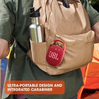 Jbl Clip 4: Portable Speaker With Bluetooth, Built-in Battery,