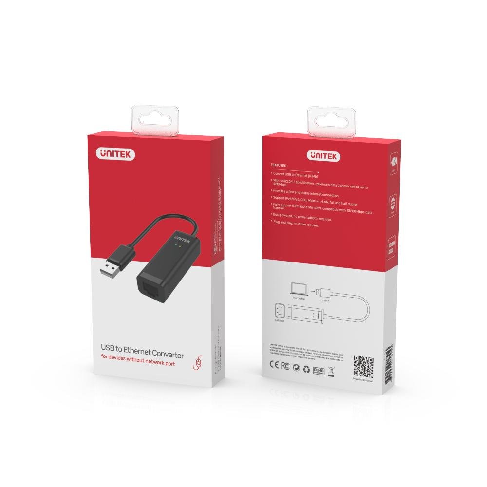 Unitek Y-1468 Usb 2.0 To Ethernet Adapter