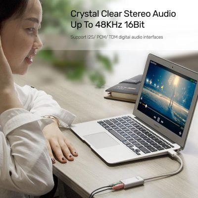 Unitek Y-247a Usb 2.0 External Sound Card Adapter For Stereo Audio