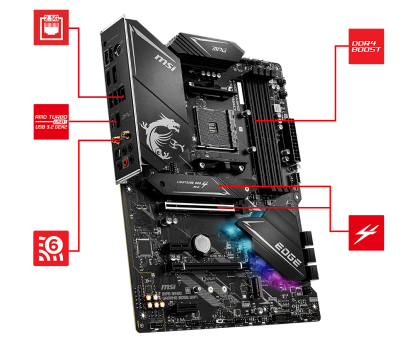 Msi Mpg B550 Gaming Edge Wifi 6 Bluetooh 2.5g Lan Dp Optical S/pdif