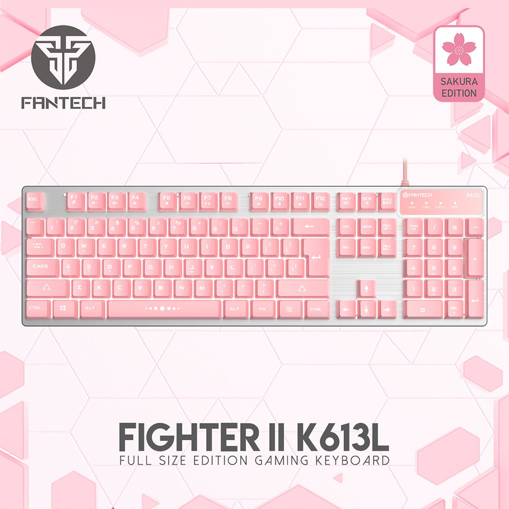 Fantech Fighter ii K613l Pink Gaming Keyboard