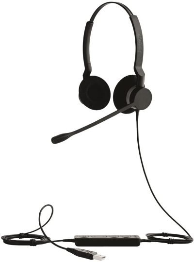 Jabra Biz 2300 Duo, Usb, Ms Call Center Headphone With 1 Yr Wrnty.