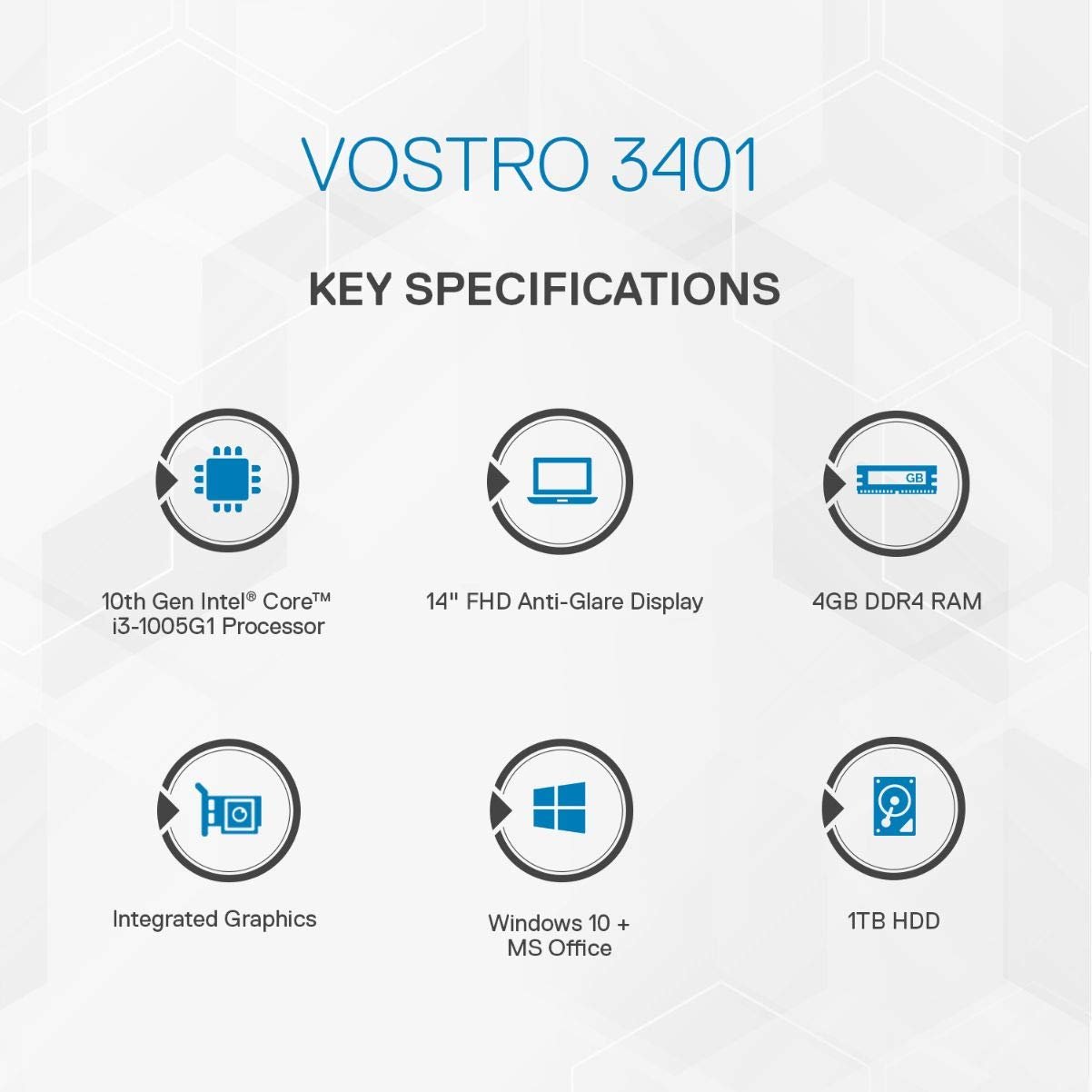 Dell Vostro 3401 I3 10th Gen