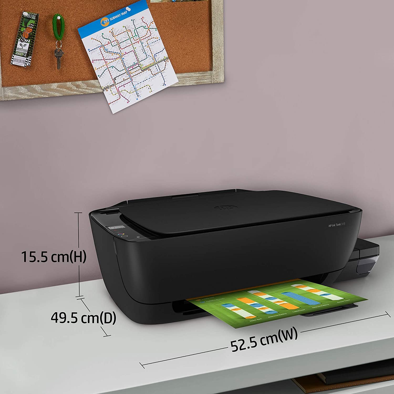 Hp Ink Tank 315 Print Scan And Copy With 1year Warranty